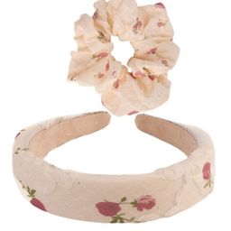 Lulala Set Of 2 Printed Hairband With Scrunchies Hair Accessory Set-12