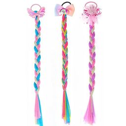 LYTIX Girls Set of 3 Assorted Ponytail Extension-14