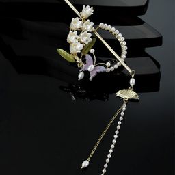 VOGUE PANASH Gold-Plated Embellished Hairstick-54