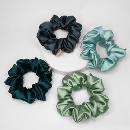 HAIR DRAMA COMPANY Women Blue & Green Set of 4 Scrunchies-image-22