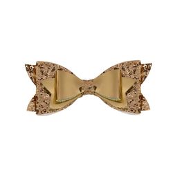 Aye Candy Girls Gold-Toned Embellished Bow Alligator Hair Clip-image-35