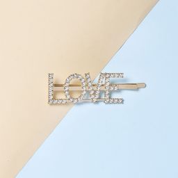 Arendelle Girls Gold-Toned Glitter LOVE Bobby Pins-image-27