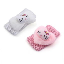 EL REGALO Girls Pink & White Set of 2 Lace Hairband-image-7