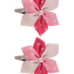 Aye Candy Girls Pink & White Set of 2 Beaded Shades Flower Tic Tac Hair Clip-7