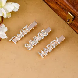 Silvermerc Designs Girls Rose Gold Set of 3 Alligator Hair Clips-13