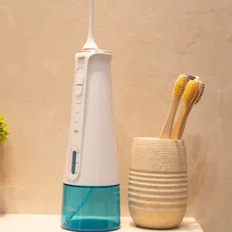 Dr. Odin Waterproof IPX7 Oral Irrigator FC-2631 For Teeth Cleaning & Flossing-White & Blue-21