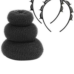 CHANDERKASH Women Black Set of 5 Hair Accessory Set-image-15