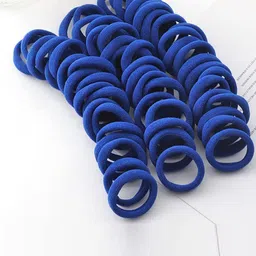 CHRONEX Set Of 20 Thick Cotton Durable Elastic Ponytail Holders-13