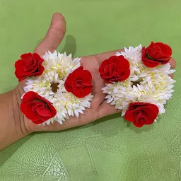 CHANDERKASH Women Set of 2 Floral Ponytail Holders-29