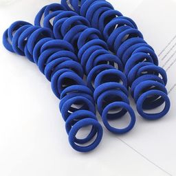 CHRONEX Set Of 20 Thick Cotton Durable Elastic Ponytail Holders-11