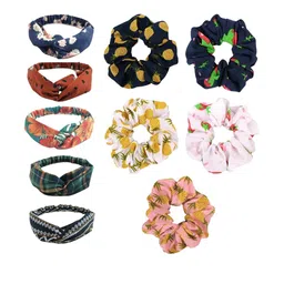CHANDERKASH Women Pack of 10 Ponytail Holders-image-72