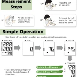 STANDARD BPCare BA4110 Automatic Digital Blood Pressure Monitoring Machine With Advance Feature Bp Checking Device - Bp Monitor image 4