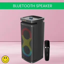 SACRO A1 (PORTABLE BLUETOOTH PARTY SPEAKER) Wireless Karaoke Mic & Deep Bass SoundA283 40 W Bluetooth Party Speaker-picture-16