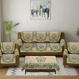 Cotton Damask 3 Seater Sofa Cover-image-64
