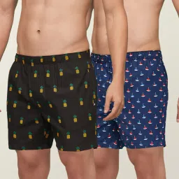 Pack of 2 Remix IntelliEaze Super Combed Cotton Printed Printed Men Boxer-picture-24