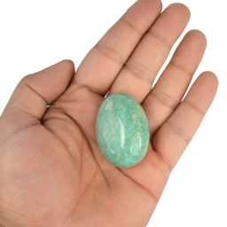 reiki crystal products New- 03-Amazonite Superior-Single-Tumble-Stone-1pc (approx 15-30gm) Regular Asymmetrical Crystal, Quartz Stone image 2
