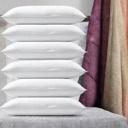 LUXURY Microfibre Solid Sleeping Pillow Pack of 6-27