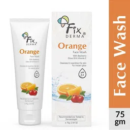 FIXDERMA Tan Removal Orange Face Wash with Vitamin E & Bearberry 75 gm-20