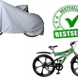 Water Resistant Bicycle Cover for Sturdy Bicycle Mountain Free Size (Silver)-1 Bicycle Cover Free Size-image-12