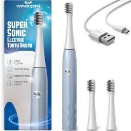 Winston Rechargeable Super Sonic Electric Toothbrush High-frequency Vibration Rechargeable Toothbrush with Soft Bristles for Adults - Super Sonic - 3 Modes Electric Toothbrush-18
