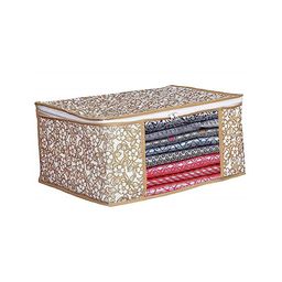Perpetual White & Brown 6 Pieces Printed Wardrobe Organisers-19
