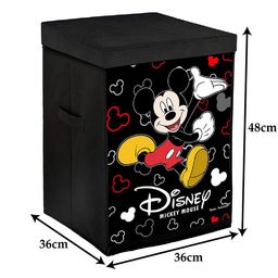Kuber Industries Black & Red 2 Pieces Printed Non Woven Laundry Bag With Lid & Handles image 4