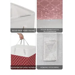 HOUSE OF QUIRK Set of 3 Collapsible Large Laundry Baskets 75L image 2