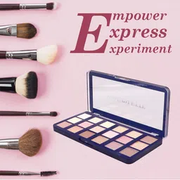 CVB 8 Color Eyeshadow 8 Buttery Mattes, 8 Metal Shadows, 1 Wet and Dry Lids, Talc-Free 24g image 2