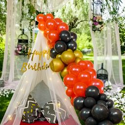 Special You 46-Pcs Black & Red Balloons Birthday Decors-image-58