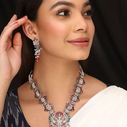 Priyaasi Oxidized Ethnic Jewellery Set-image-0