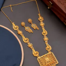 Silvermerc Designs Gold-Plated Meenakari Jewellery Set-31