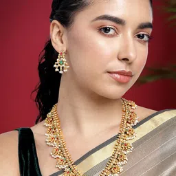 Peora Gold-Plated Beaded Jewellery Set-73