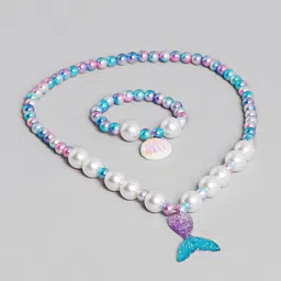 EL REGALO Girls Pearls Beaded Mermaid Theme Jewellery Set-image-46