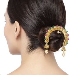 Peora Gold-Plated Embellished Juda Pin Hair Accessory Set-30