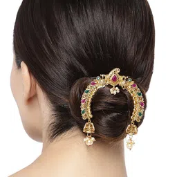 Peora Gold-Toned Embellished Hair Accessory Set-30