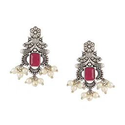 TEEJH Stone-Studded & Beaded Necklace and Earrings image 4