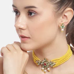 Anouk Gold-Plated Kundan-Studded Jewellery Set-63