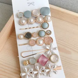 Pinapes Set of 8 Embellished Hair Accessory Set-24