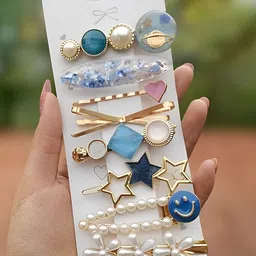 Pinapes Set Of 8 Embellished Hair Accessory-93