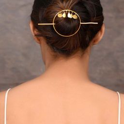 Silvermerc Designs Women Gold-Plated Hairstick-13