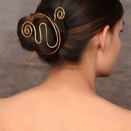 Silvermerc Designs Women Gold-Plated Hairstick-20