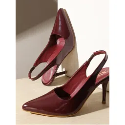 GNIST Pointed Cherry Stiletto Pump Heels-picture-0