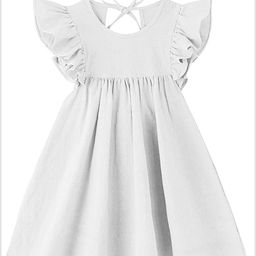 THE BABY ATELIER Girls Off White Organic Cotton Nightdress-image-84