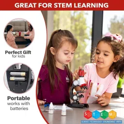 zuuluzrs Microscope Educational Toy Real Working Microscope for Kids OFFER image 2
