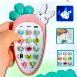 Baby Phone Toy for 1 2 3 Year Old with Light, Music Baby Toddler Kids-0