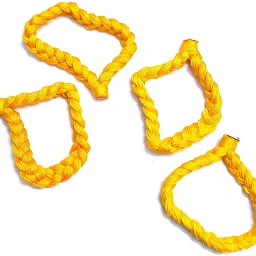 Yellow Dhaga Bracelet For Men Girls And Boys Nazar Bracelets 4 Piece. Size Boys & Girls Wrist Band-image-2