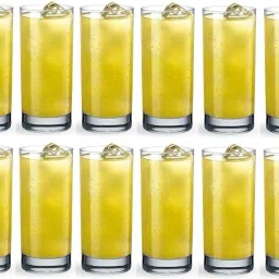(Pack of 12) Highball Crystal Clear Heavy Base Tall Bar Drinking Glasses for Water, Juice, Beer, Wine, and Cocktails 300ml Glass Set Pack of (12) Glass Set Water/Juice Glass-image-32