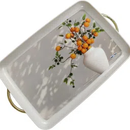 Printed Small Serving Tray Rectangular for Drink Breakfast Tray-13