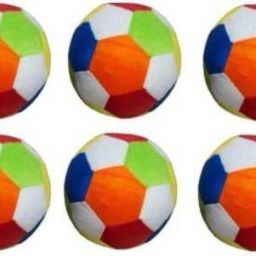 Ball Set for Kids/1yr-5yr Old Baby/Boys/Girls - Multicolor Soft Small Size Balls - Soft Plushed Baby Ball (10 cm - Set of 6) - 10 cm (Multicolor)- 10 cm-26