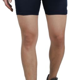 Solid Men Dark Blue Tights-image-22